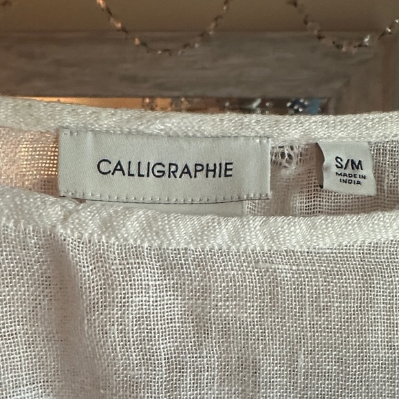 Casual White Linen Boatneck Tunic - NWT - Picture 6 of 8